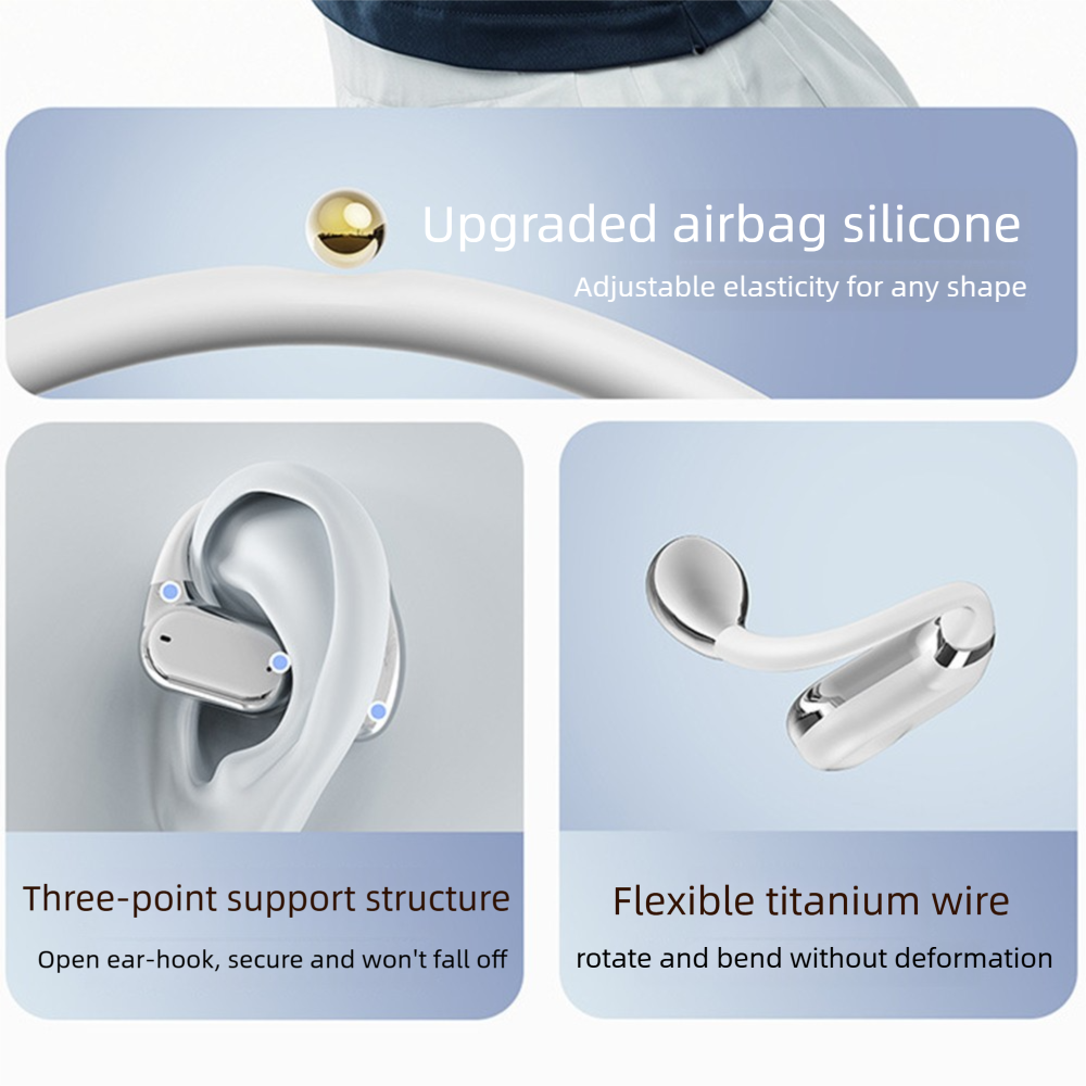 Surround Sound Gym Earbuds With Touchscreen Display Case