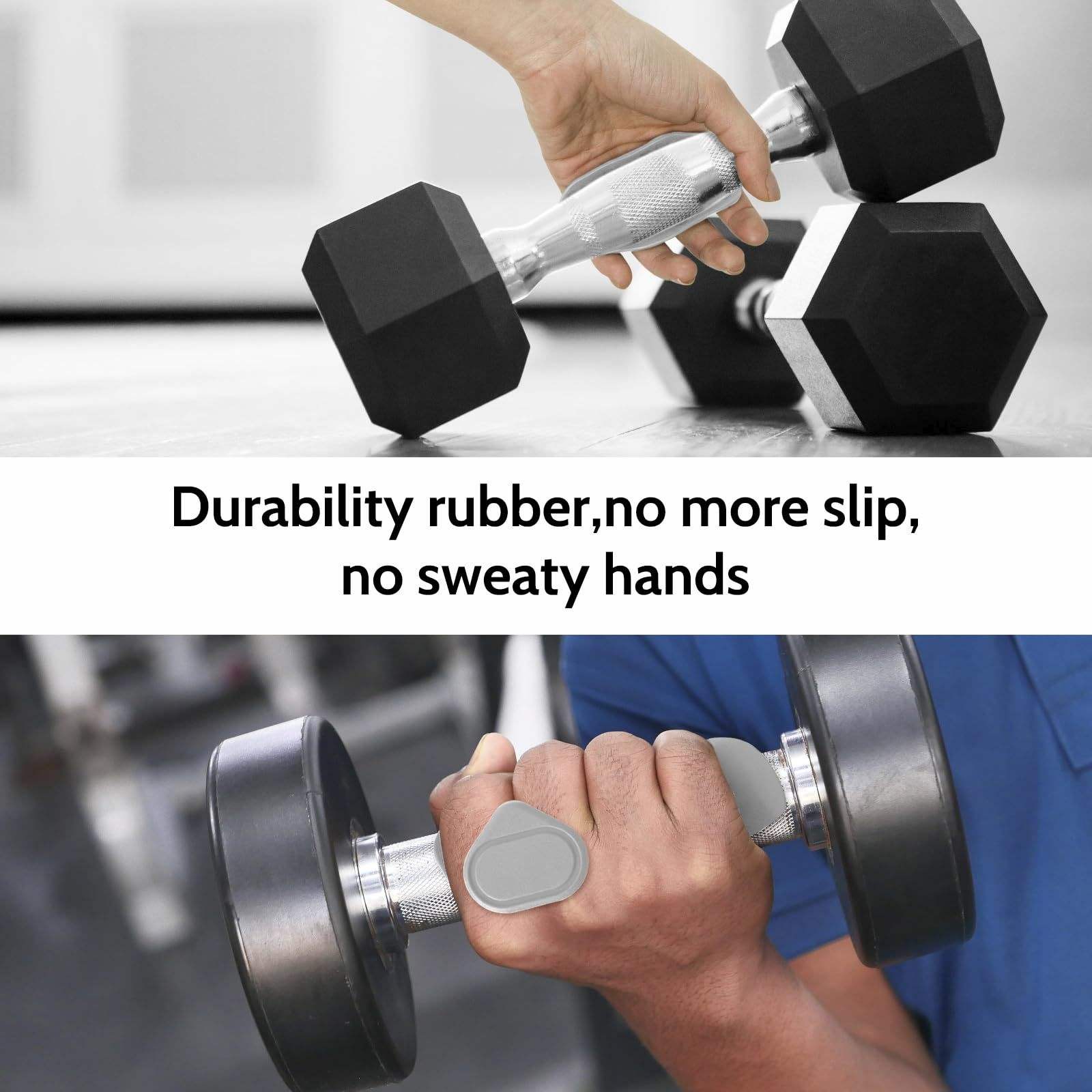 Anti-Slip Barbell Gym Hand Grip Strengthener New Weightlifting Fitness Silicone Finger Exerciser