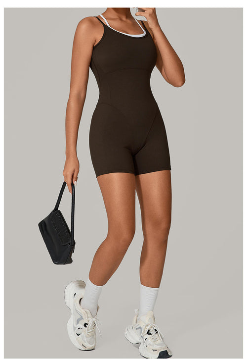 Double Layer Workout Romper