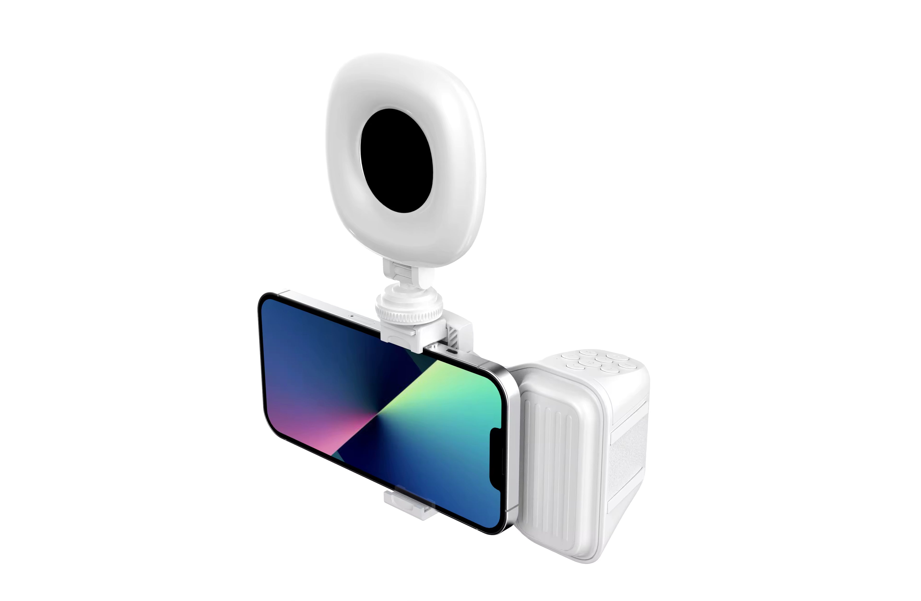 Portable Outdoor Flexible Selfie Camera Holder with Remote Control Fill Light for Mobile Phone Photography Assistant
