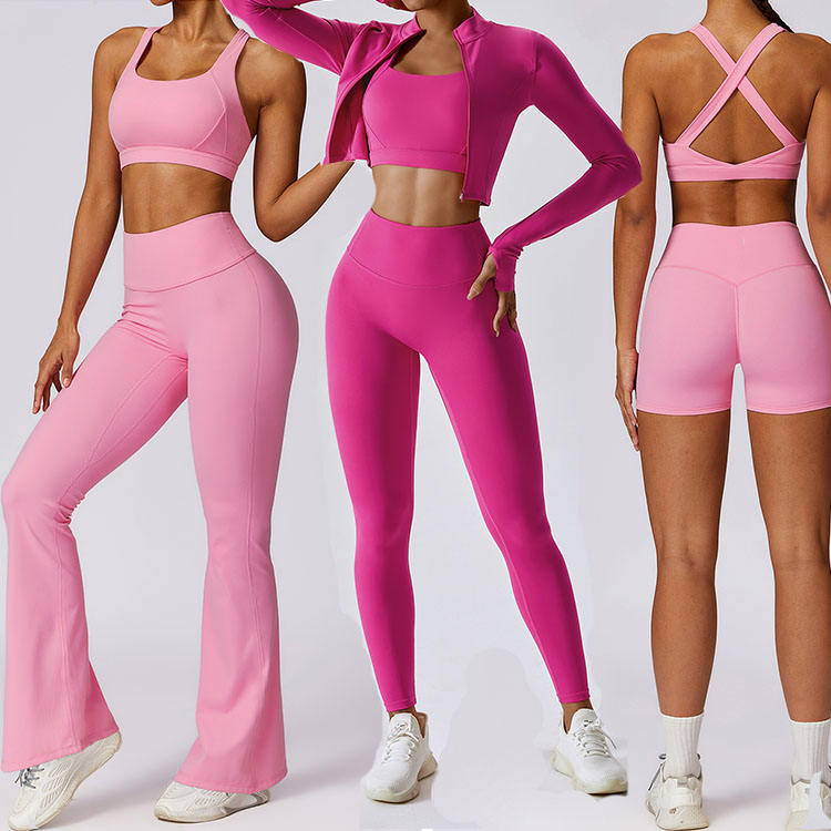 High-Waist Sports Bra & Shorts Set
